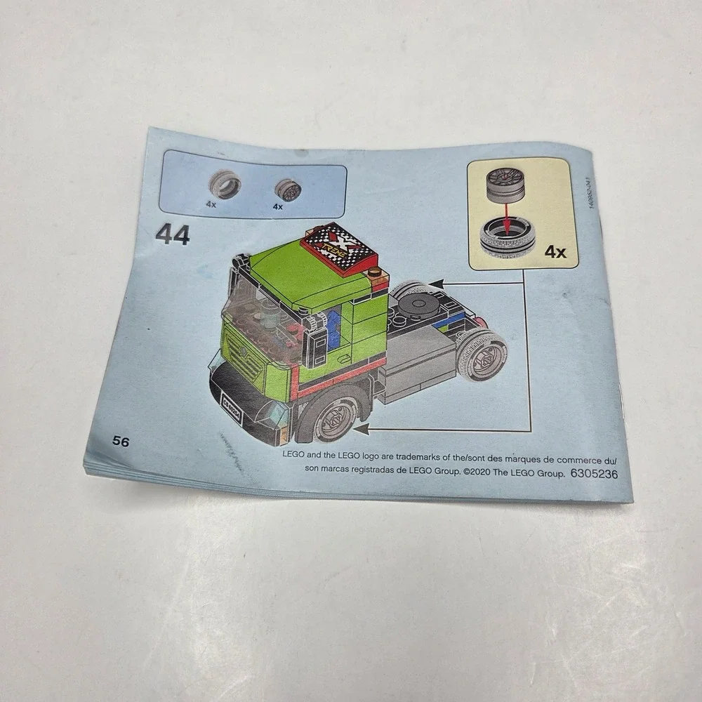 LEGO City 60254 Race Boat Transporter Instruction Manual Book 1 Truck Only